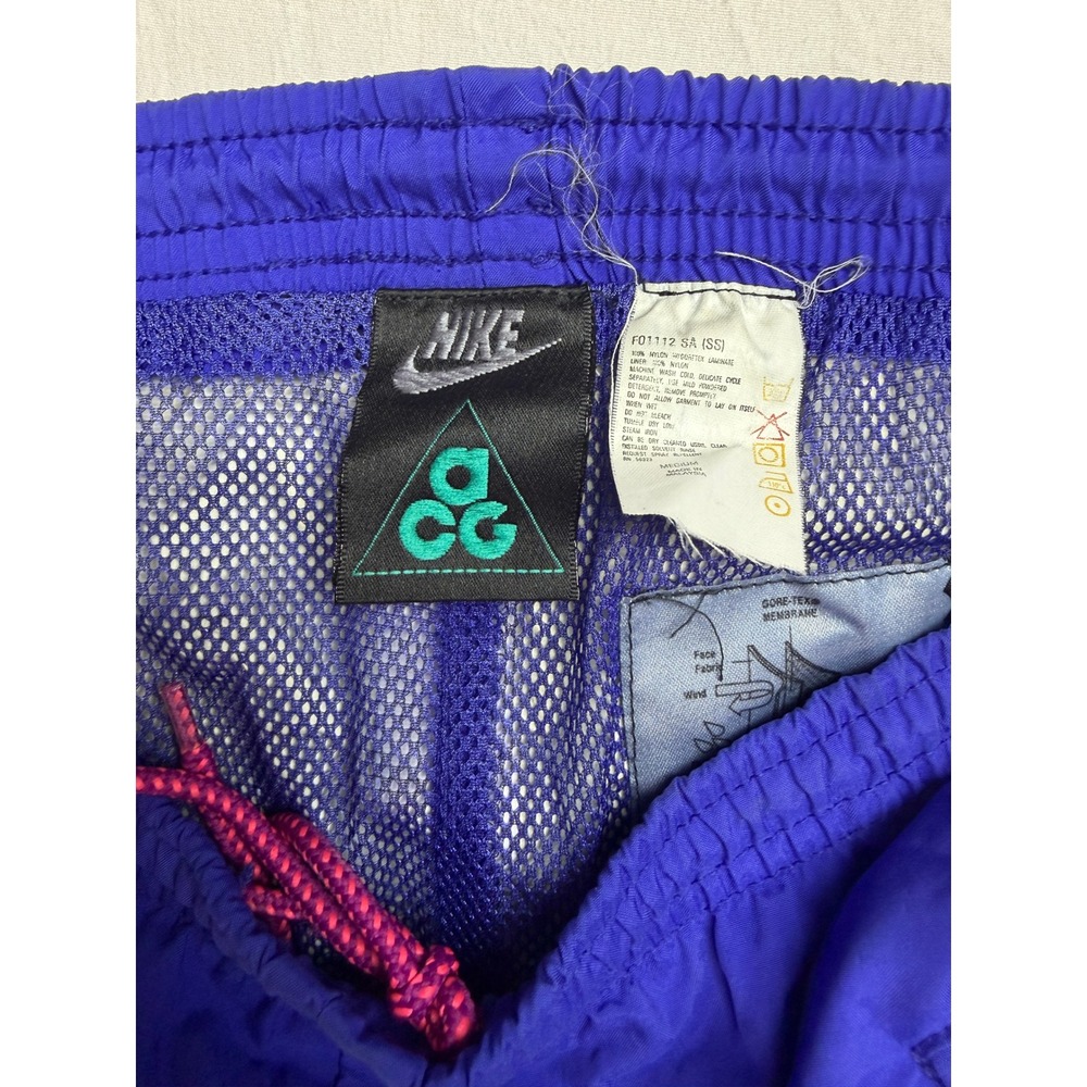 Vintage Nike ACG Gore-Tex Pants Womens Medium Purple Hiking Snow F01112 SA‎ SS